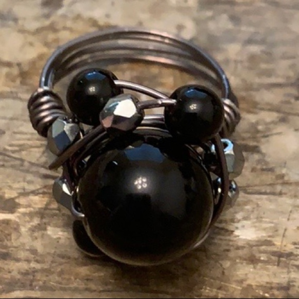 Wire wrapped fashion Ring